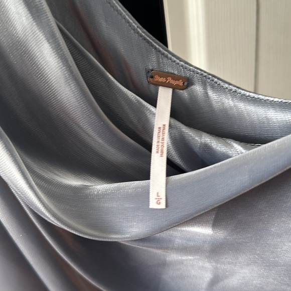 NWT Free People Women's Metallic Tank Top - Picture 6 of 9